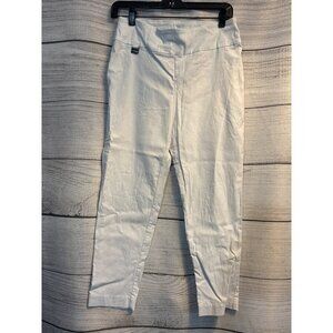 Lisette Montreal White Pull on Capri Pants Size 8